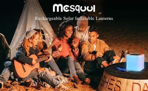 4200mAh Inflatable Solar Lantern,9 Colors Rechargeable Camping Light ...