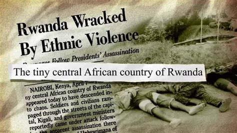 The Rwandan genocide: 20 years later - YouTube