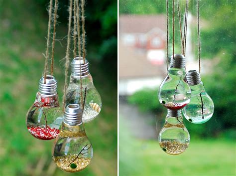 21 Brilliant Ideas On How To Recycle Light Bulbs - Sad To Happy Project