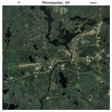 Aerial Photography Map of Rhinelander, WI Wisconsin