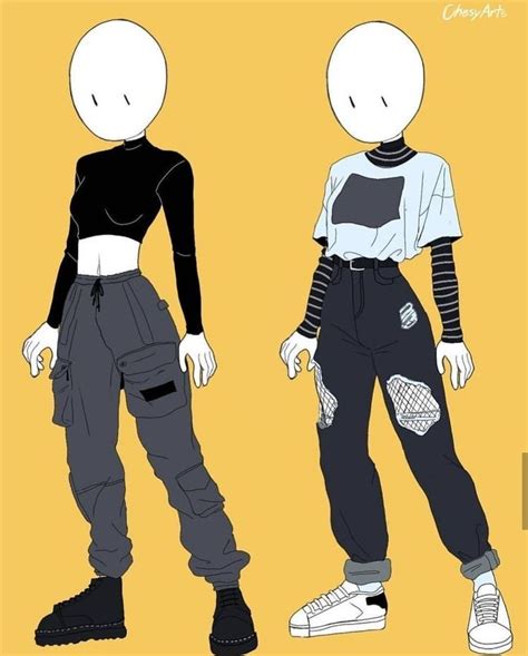 Cute Outfits: E girl/ Grunge Edition | Fashion design drawings, Character design, Drawing anime ...