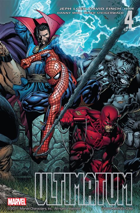 Ultimatum vol 1 #4 | Cover art by David Finch, Danny Miki & Steve Firchow | Marvel comics ...