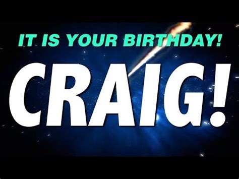 Happy Birthday Craig Animated