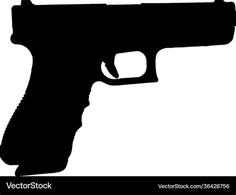 Revolver Silhouette Clip Art