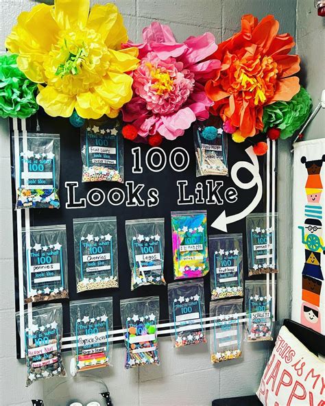 100th-Day-of-School-bulletin-board : Blue Skies with Jennifer White