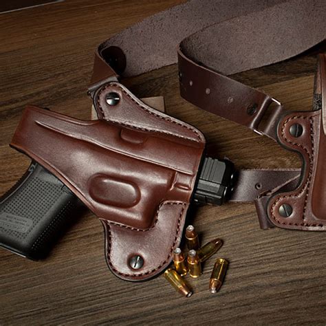 Glock 19 Shoulder Holster - leather holster