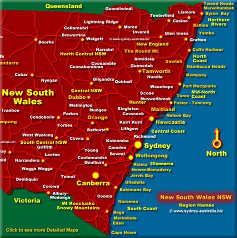 Map Of Nsw Coast - Map Of The World