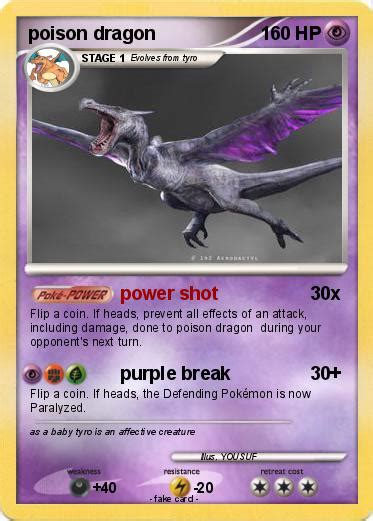 Pokémon poison dragon 13 13 - power shot - My Pokemon Card