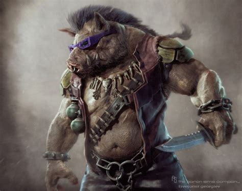 TMNT Concept Art for Bebop, Rocksteady, and Krang released for Michael Bay's Ninja Turtles ...