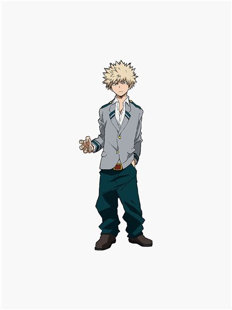 "Bakugou School Uniform" Sticker for Sale by redri0t | Redbubble