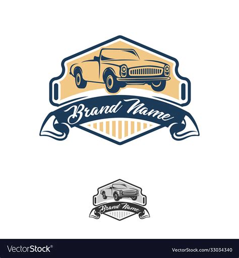 Classicvintage car design inspiration auto Vector Image