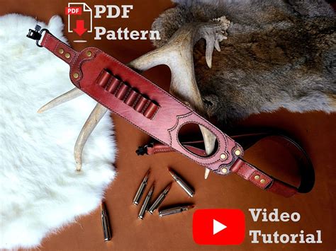 Pattern Leather Rifle Sling DIY Rifle Sling PDF Tutorial With Video Royal's Rifle Sling - Etsy