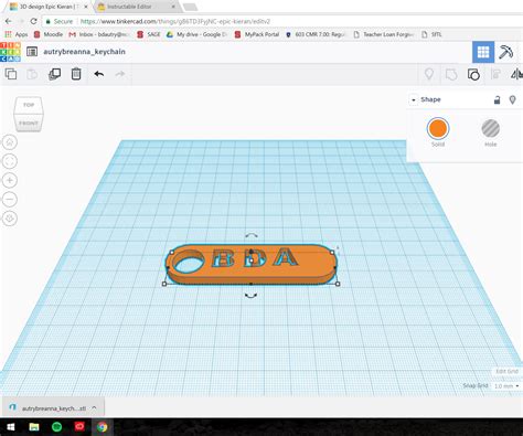 How to Use TinkerCad: Keychain Edition : 7 Steps (with Pictures ...
