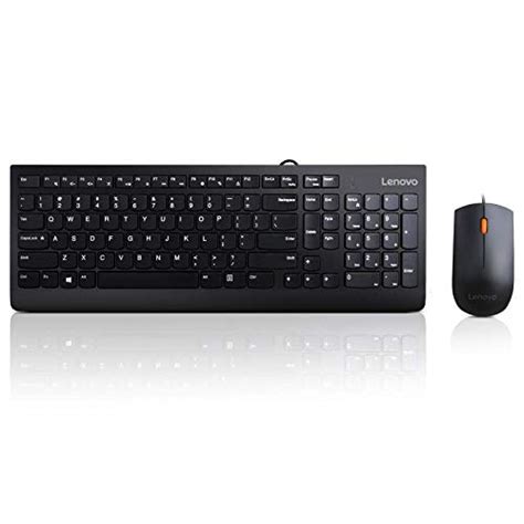 Lenovo 300 Wired Keyboard and Mouse Combo (Black) - Tridev Computers