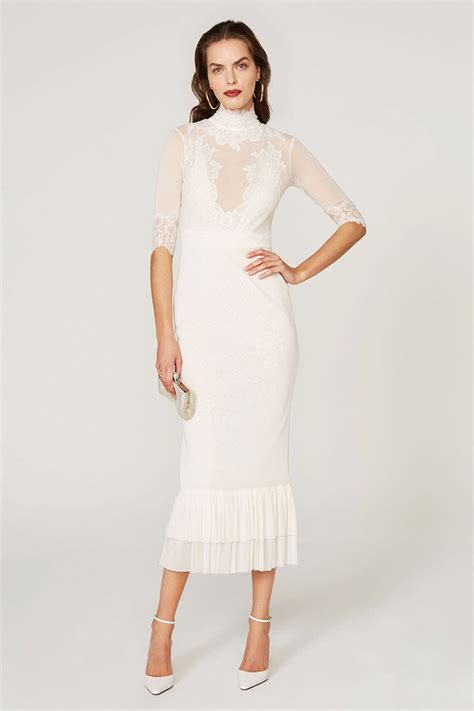 White Reversible Take A Bow Dress by HAH | Rent the Runway