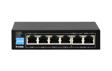 6-Port Gigabit PoE Switch with 4 Long Reach PoE Ports - EgyProtect