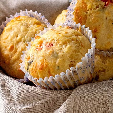 Cheese and Tomato Savory Muffins | Vintage Kitchen