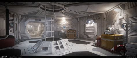 ArtStation - ALIEN - The Nostromo Fan Art, Ian Stewart | Spaceship ...