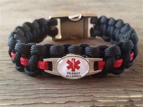 Medical ID Peanut Allergy Paracord Bracelet | Bracelet template, Paracord bracelets, Paracord