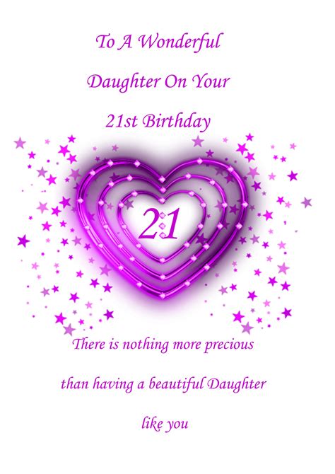 Daughter 21st Birthday Card | Etsy