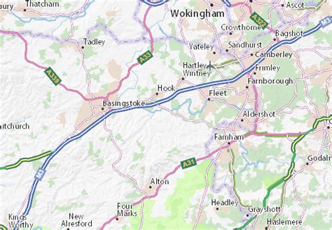 MICHELIN Odiham map - ViaMichelin