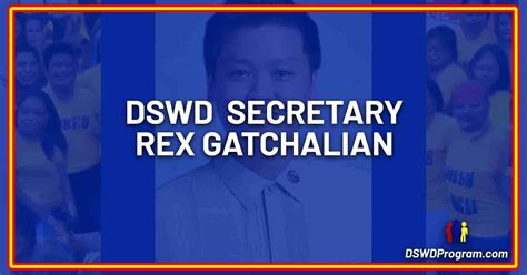 DSWD Welcomes Newly Appointed Secretary Rex Gatchalian - DSWD Program