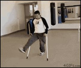 Crutches GIFs - Find & Share on GIPHY