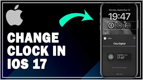 How To Change Clock On iPhone Or iPad iOS 17 | Easy Guide - YouTube