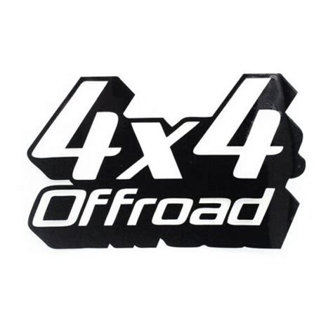 4x4 Off-Road Decal 2PC Set New Fits Jeeps Trucks Cars Universal 9" - KLP Customs