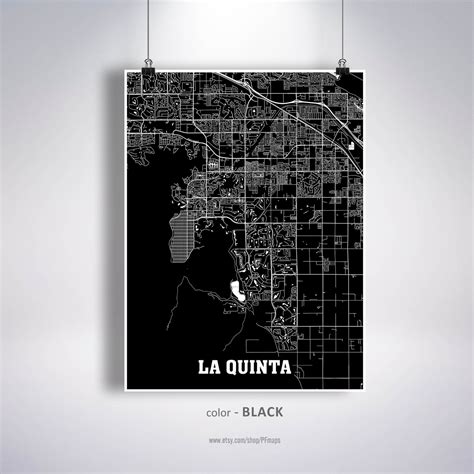 La Quinta Map Print La Quinta City Map California CA USA Map | Etsy