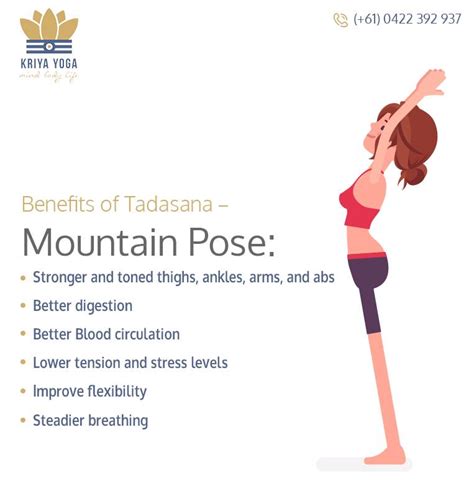 Health Benefits of Tadasana for Women... - Kriya Yoga Studio | Facebook