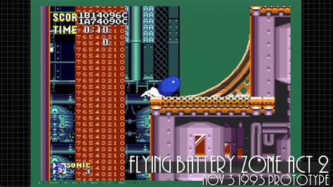 Flying Battery Zone Act 2 - Sonic 3 (Nov 3 1993 Prototype) - YouTube