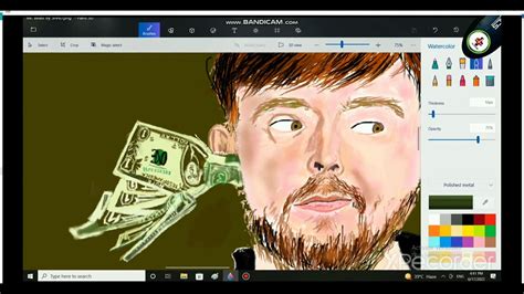 Mr Beast Drawing Digitally With Ms Paint Only Part 3 #mrbeast #mrbeastfanpage #art #drawing # ...