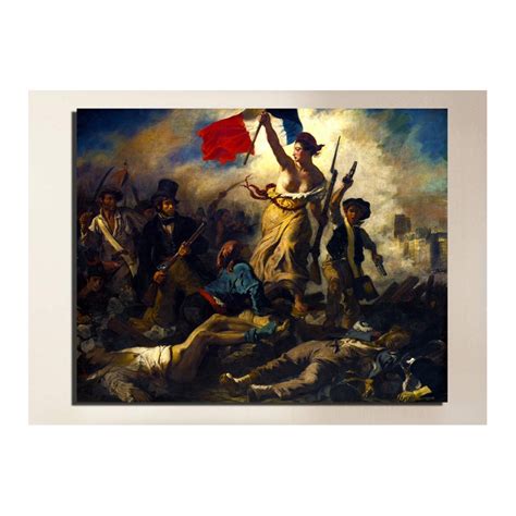 Picture of The Liberty leading the people - Eugène Delacroix - print on canvas with or without frame