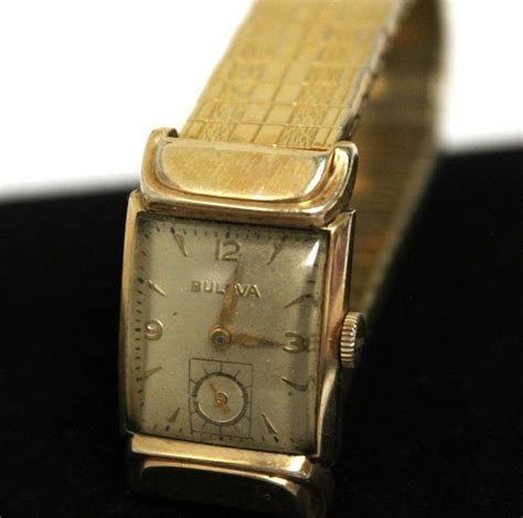 Vintage Bulova Watch Mens Curvex Art Deco Runs 10K GF