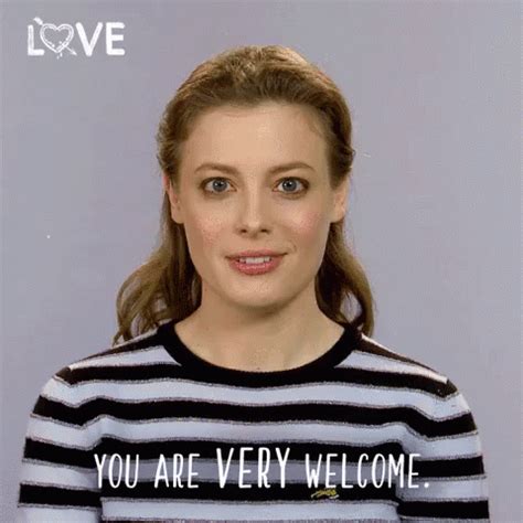 You're Welcome GIF - GillianJacobs YouAreVeryWelcome YoureWelcome - Discover & Share GIFs