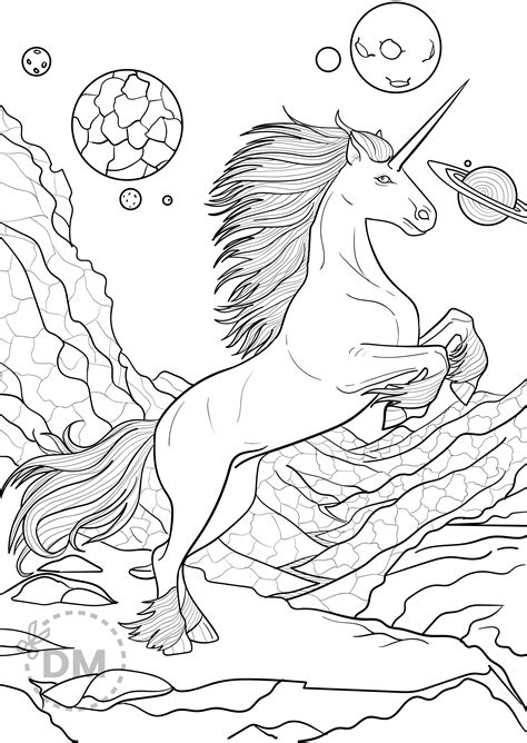 free printable unicorn coloring pages for kids - free unicorn coloring pages printable for kids ...