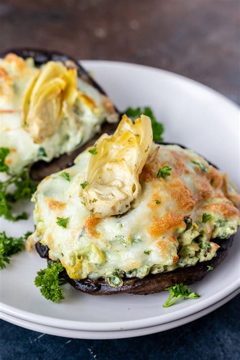 Air Fryer Stuffed Portobello Mushroom Recipe - Tasty Air Fryer Recipes