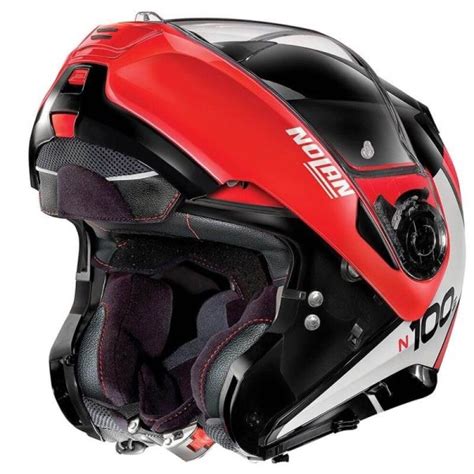 Modular Helmet Nolan N100-5 Plus red black