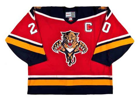 Brian Skrudland 1996 Florida Panthers Away Throwback NHL Hockey Jersey