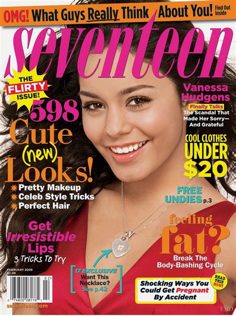 Cover of Seventeen USA with Vanessa Hudgens, February 2008 (ID:11062)| Magazines | The FMD