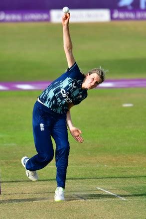 Lauren Bell England Bowling Pavilion End Editorial Stock Photo - Stock Image | Shutterstock