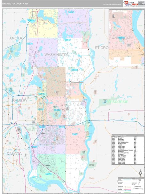 MN County Map With Roads