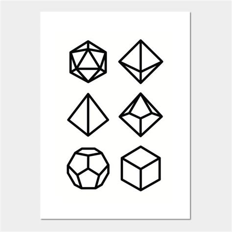 polyhedral dice line art - containervanforsalephilippines