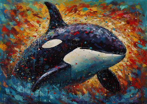 Splash Dance of the Orca Digital Art by Chris Rutledge - Fine Art America