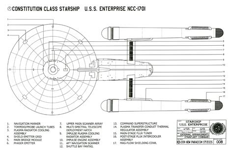 Star Trek Blueprints: Constitution Class Starship - U.S.S. Enterprise NCC-1701