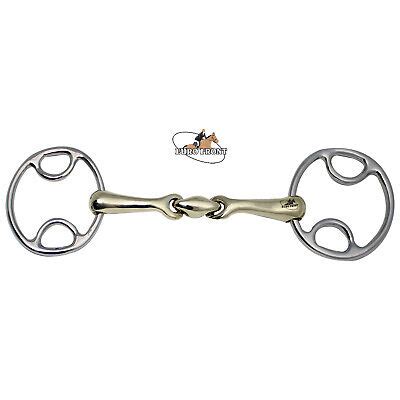 Loose Ring Wilkie Bevel Verbindend Angled Snaffle Bit with Lozenge | eBay