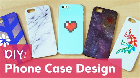 5 DIY Phone Case Designs | Sea Lemon - YouTube