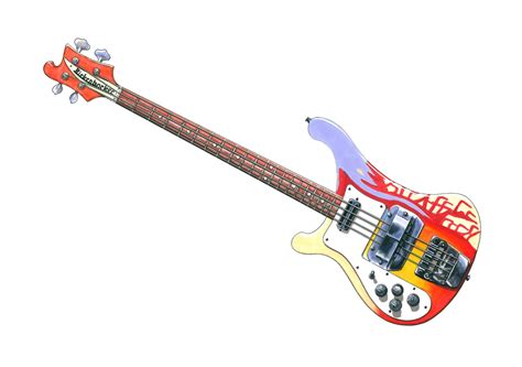 Paul McCartney's 1964 Rickenbacker 4001S Bass CANVAS PRINT | Etsy