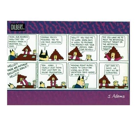 Alice's Vacation Scott Adams Dilbert Comic Postcard | Dilbert comics, Postcard, Comics